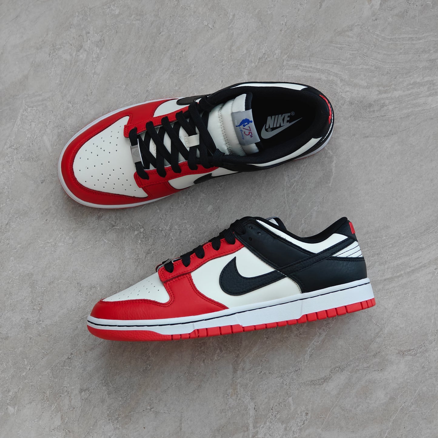 Nike Dunk Low EMB NBA 75th Anniversary Chicago