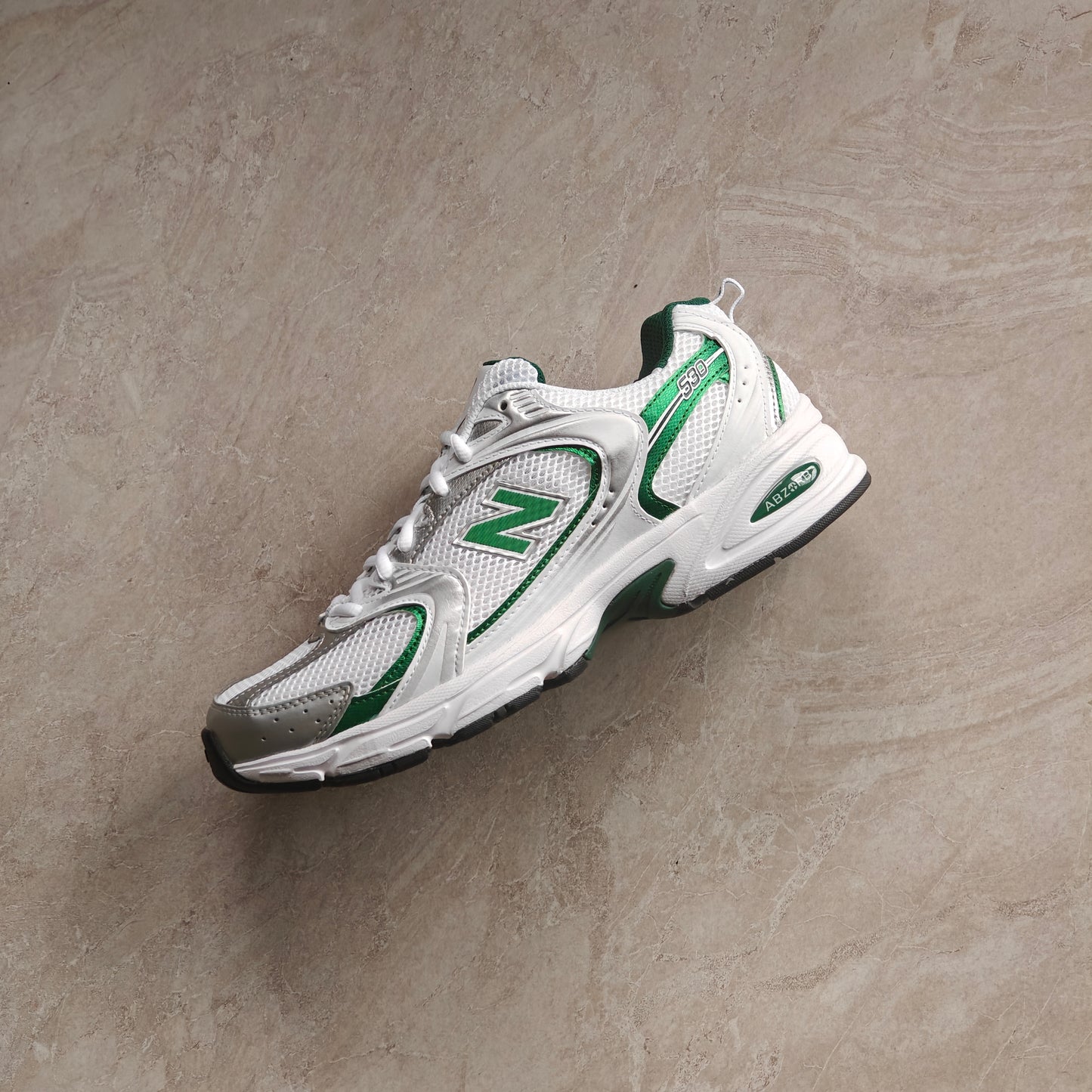 New Balance 530 White Nightwatch Green