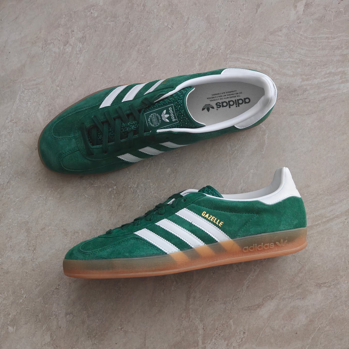 Adidas Gazelle Indoor Collegiate Green Cloud White Gum