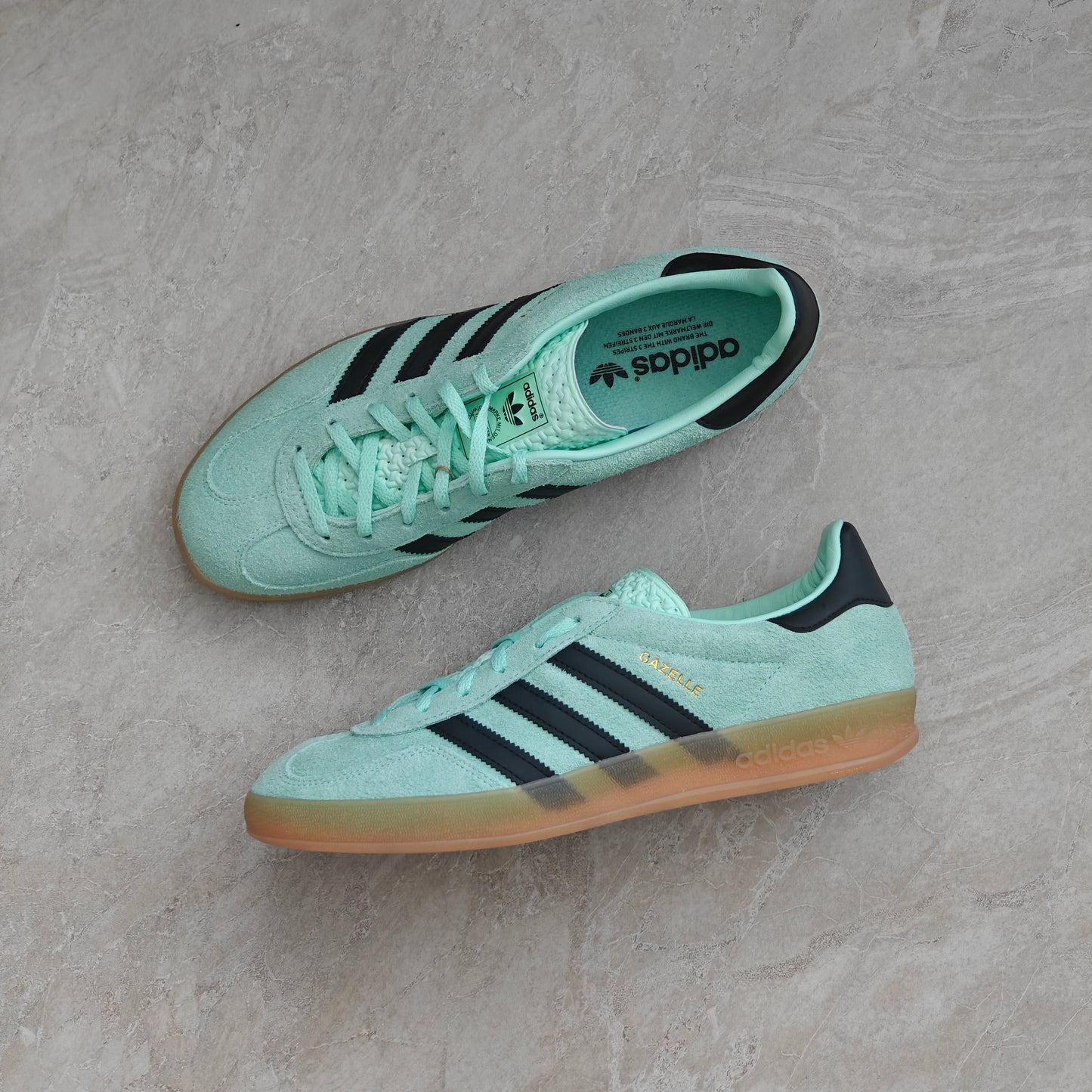 Adidas Gazelle Indoor Clear Mint Black Gum