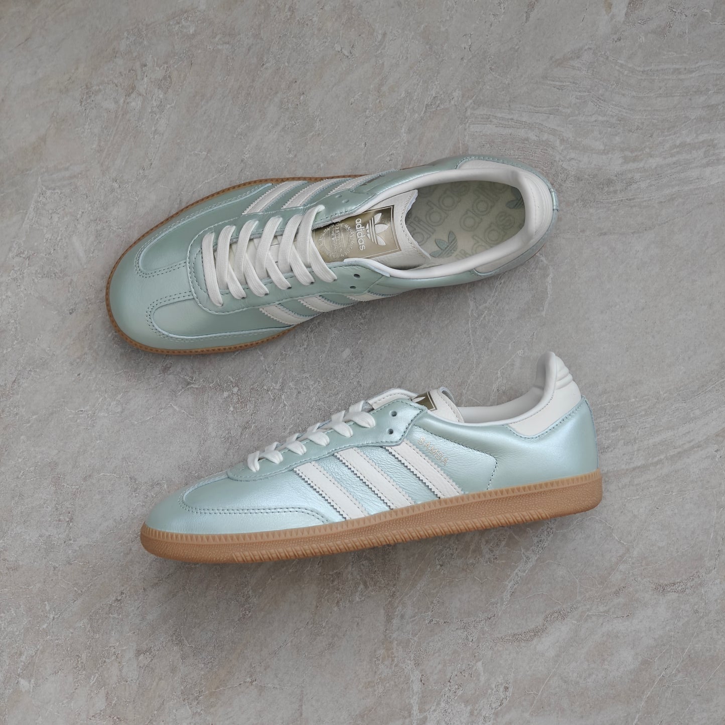 Adidas Samba OG Linen Green Metallic